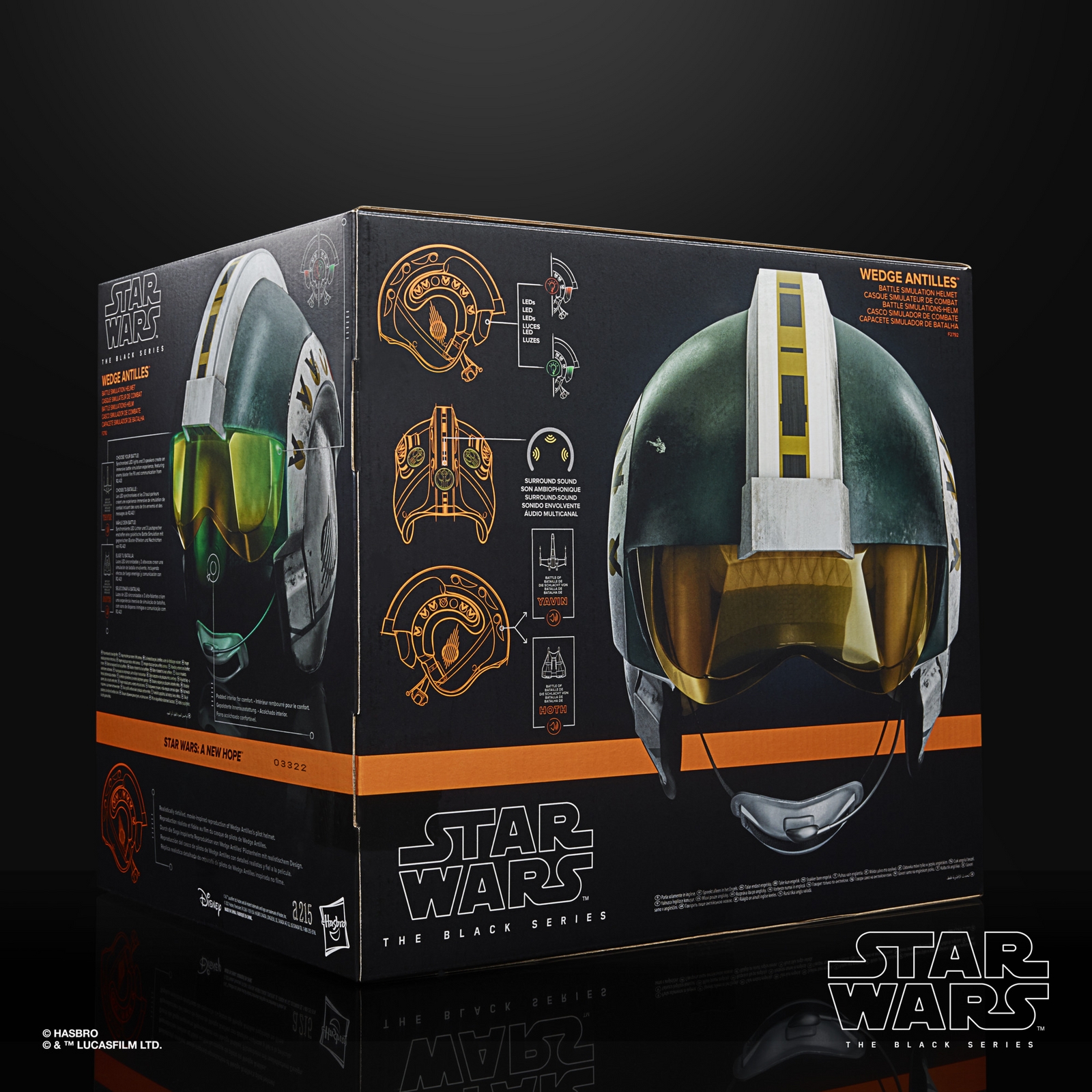 hasbro star wars the black series wedge antilles battle simulation helmet